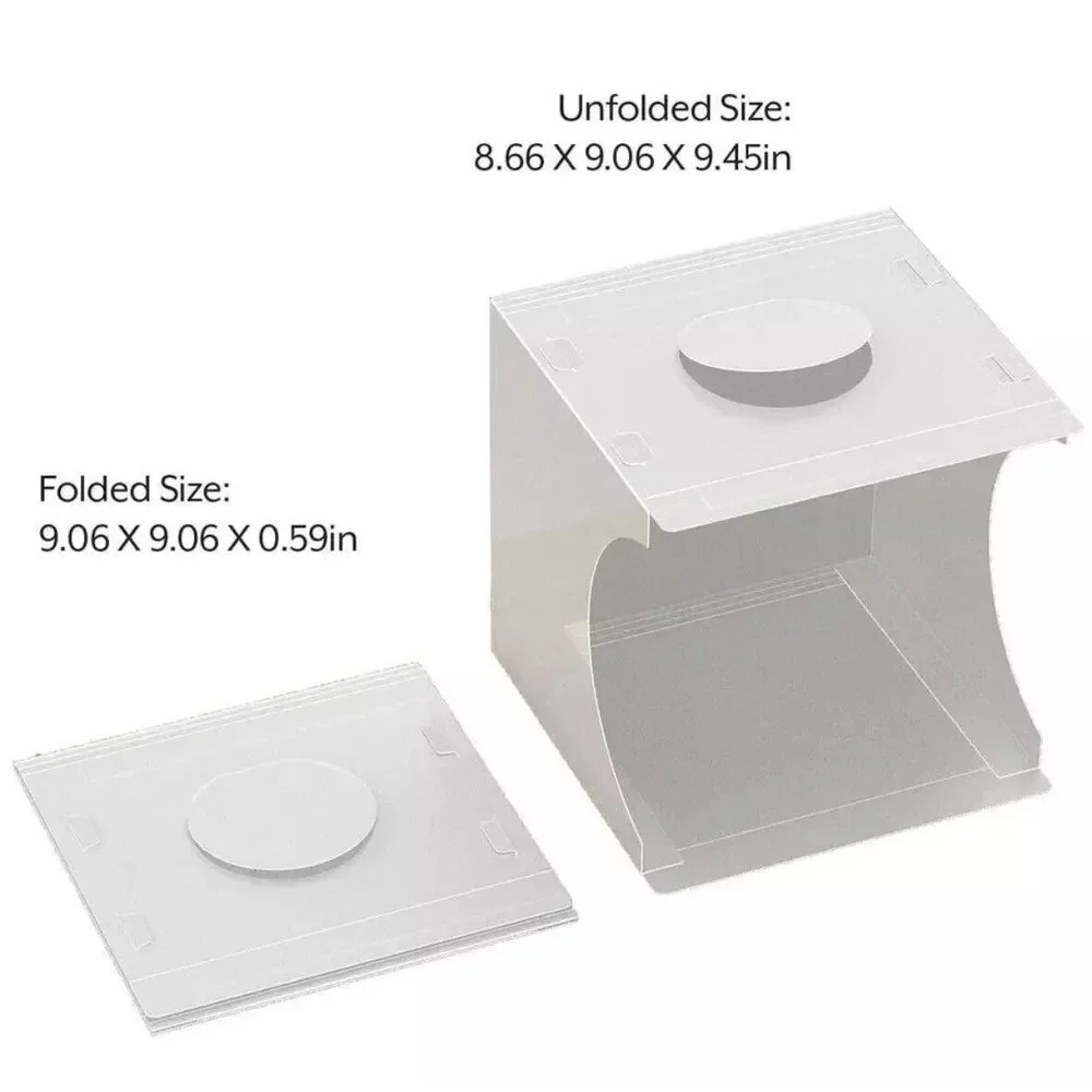 Foldable Light Box Studio w/Six Color Backgrounds, Product Spotlight Photography